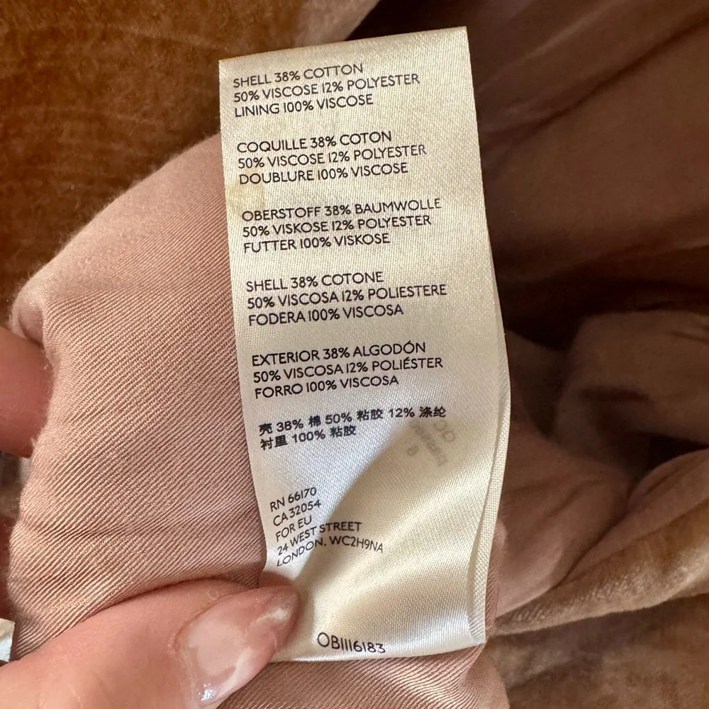 Free People Uptown Girl Velvet Blazer Size Small - Picture 8 of 8